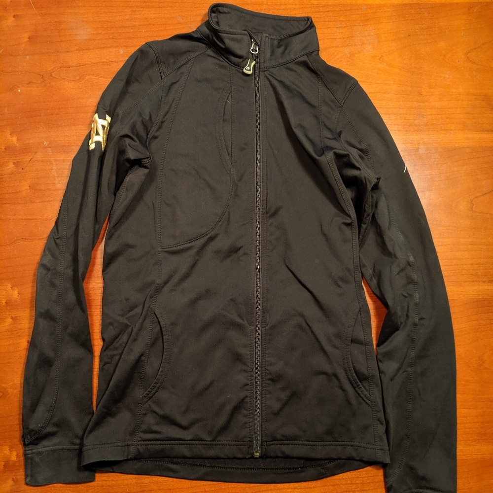 Black Zip-Up Jacket w/ Notre Dame Logo